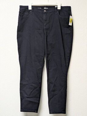 STYLE & CO Navy Blue Curvy Skinny Leg Rinse Skinny Jeans - 18W